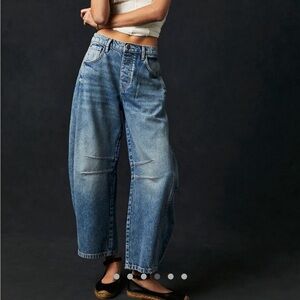 Free People | We The Free Good Luck Mid-Rise Barrel Jeans